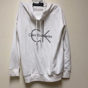Calvin Klein jeans sweatshirt with cowl drawstring collar M